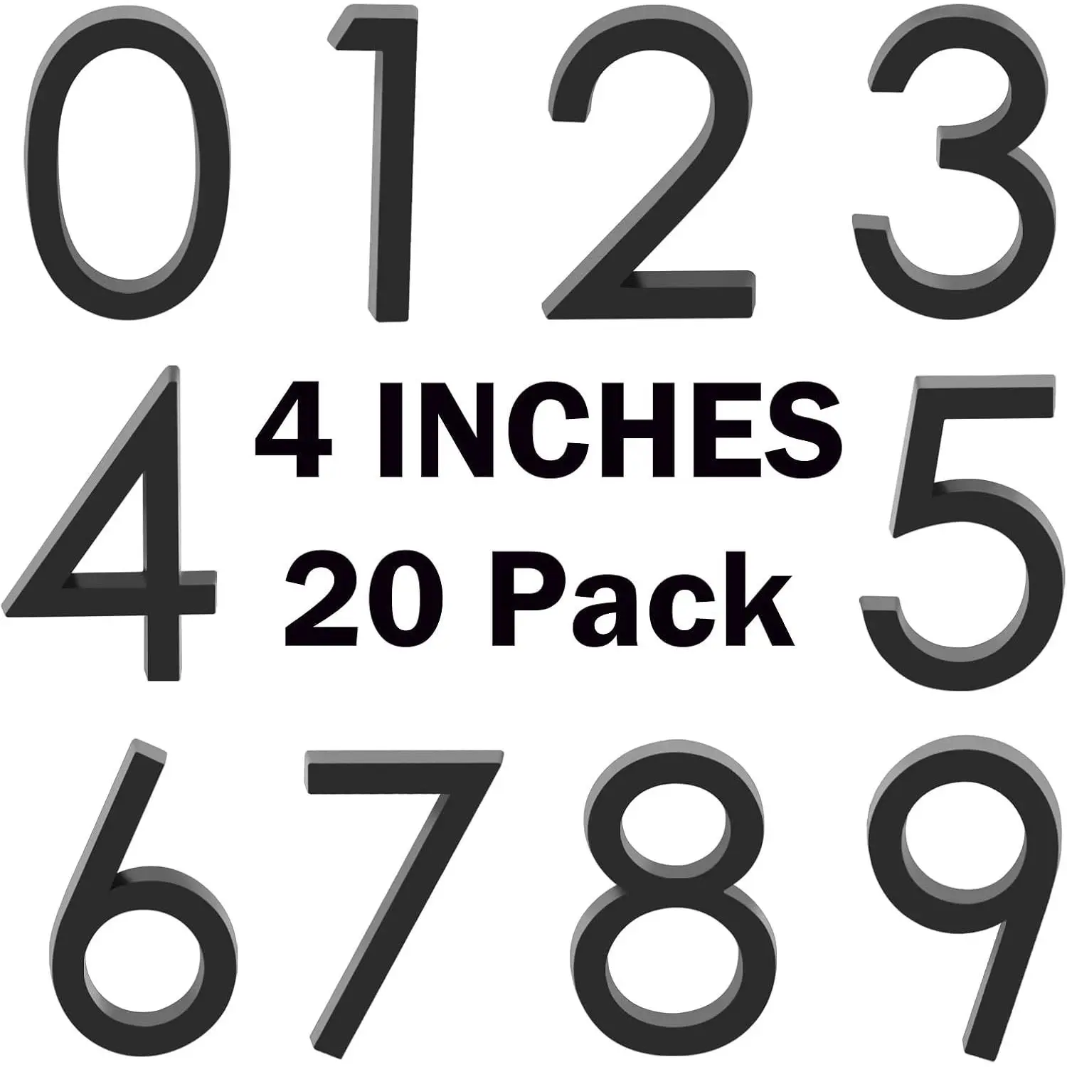 Black-4inch-20pack