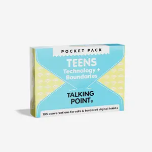 Talking Point Cards – Teens & Technology Pocket Packs: 150+ Conversations About Digital Life & Boundaries