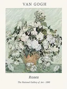 Vintage White Roses Diamond Painting Kit - Classic Floral Print, DIY Full Drill Rhinestone Art, Wall Decor for Living Room
