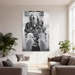 Humorous Black And White Dumb And Dumber Canvas Poster Prints Modern Wall Decor for Bedroom Office Living Room Easy Install