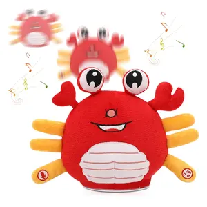 Crab Movable toy,Talking Singing Toy,Dancing Toys,Repeats & Recording What You Say,Cute toy Music Play