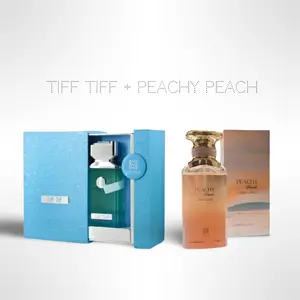 Tiff Tiff + Peachy Peach by Ahmed Al Maghribi – Unisex Eau de Parfum Bundle 100ml (3.4 oz) Each
