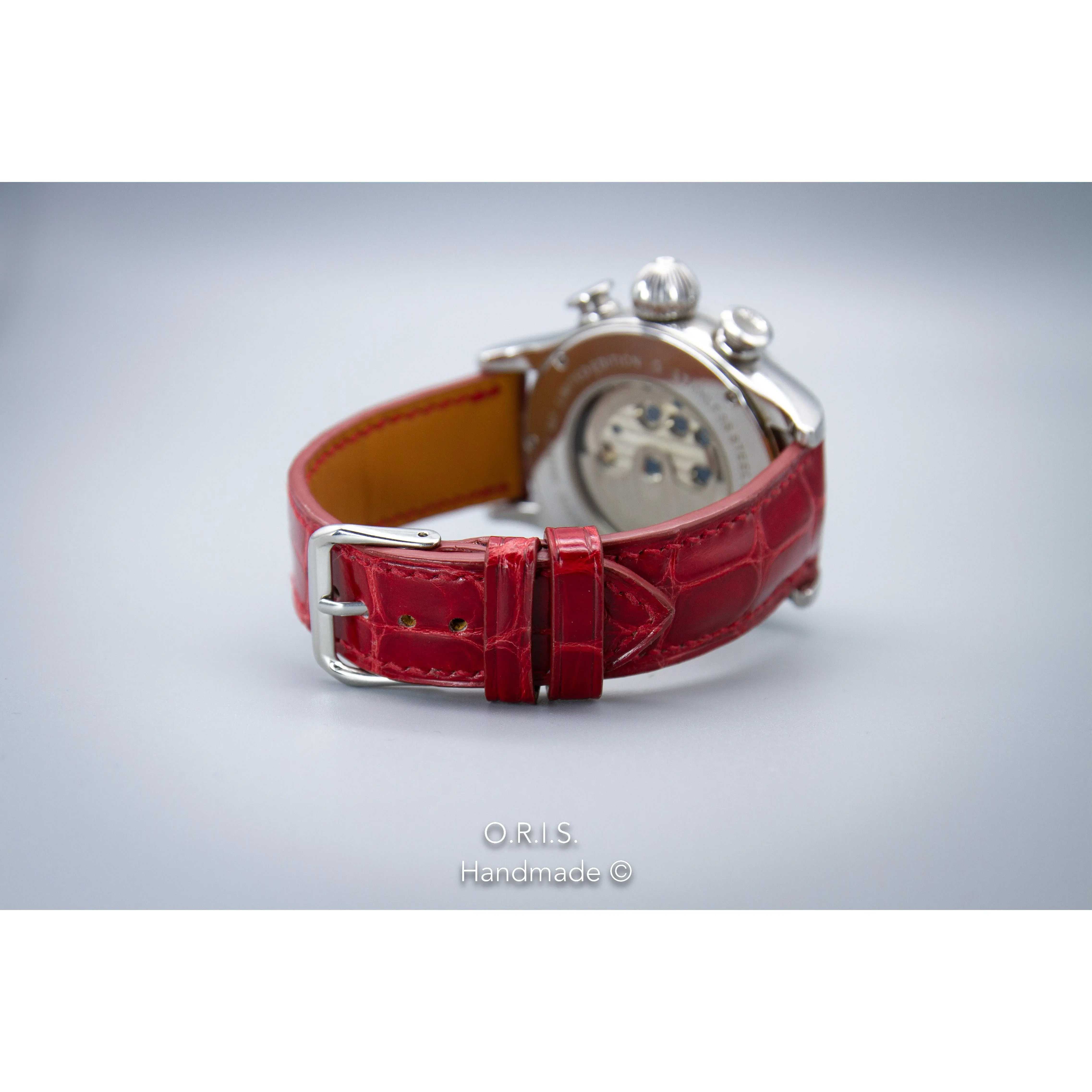 Alligator Watch Strap - Red