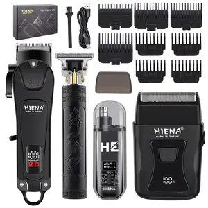 electric hair clipper adopts a cordless design, equipped with stainless steel sharp blade and silent motor, supports oil head and gradient styling, and can also shave beard and body hair. It provides a limit comb and adjustable blade suitable for home use