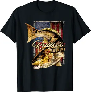 Redfish Country Saltwater Fishing T Shirt - Albertjasso Shop 58B07GX76CWG