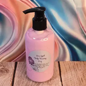Love Spell Type Whipped Shea Butter Moisturizer 8 oz Handmade Body Lotion with Shea Butter & Sweet Almond Oil - Hydrating Formula for All Skin Types Gentle