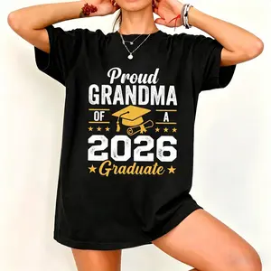 Proud Grandma of A 2026 Graduate Shirt, Senior Class of 2026 Shirt, Graduation Cap Graphic Tee, Grandma Graduation Outfit, Graduation Star Sweatshirt TOP