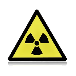 Radiation Warning Sign Enamel Pin