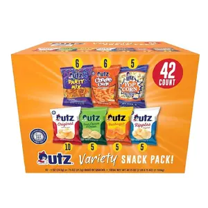 Utz Snack Variety Pack Individual Snacks Includes Potato Chips Cheese Pack of 42