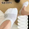 No Show Socks for Women, Ultra Thin Ice Silk Mesh Breathable Liner Socks, Silicone Anti Slip Invisible Boat Socks for Flats Loafers, 5 Pairs