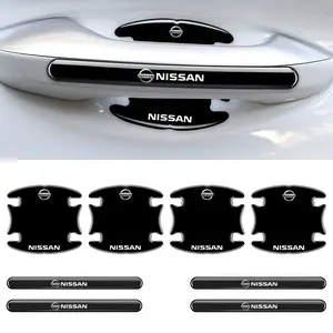 4 or 8pcs  Car Door Bowl Handle Protector Stickers, Anti-Scratch Trim Strip for Nissan Qashqai J10 and More Models, Durable and Protective Accessories