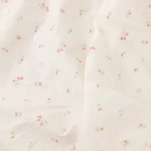 Lila - Pink Floral Percale Sheet Set