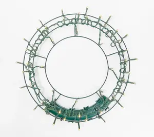 Bethlehem Lights Pre-Lit Metal Frame Wreath Holder