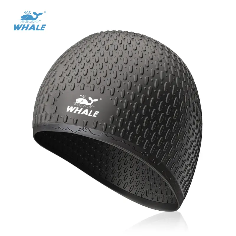 Whale swim cap, perfect for pool use - soft, stretchy, and durable sports and outdoor accessory.