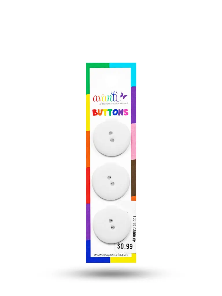 Sewing Buttons – 36L (23.0mm / 0.9 inches) with 2 Holes – Perfect for Heavy Coats, Blazers & Upholstered Furniture