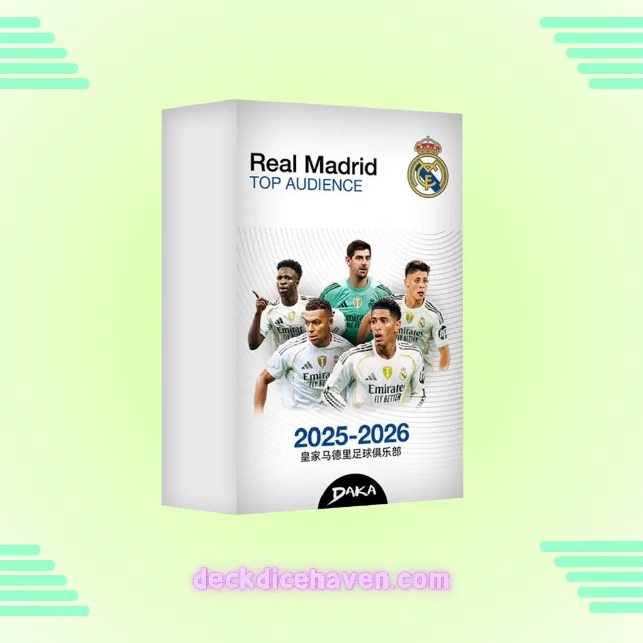 2025-26 DAKA Real Madrid Team Box TOP AUDIENCE Soccer Star Cards Factory Sealed