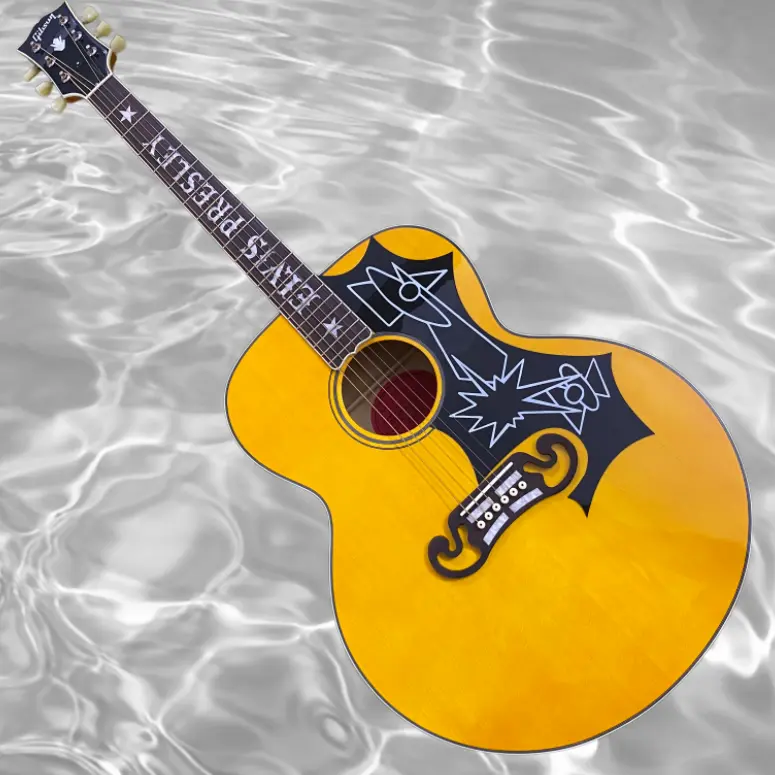 J200 Acoustic Guitar - Hollow body, solid spruce top, 20 frets, 6 strings, rosewood fingerboard