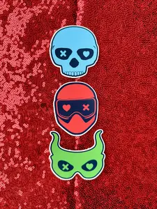 Dark Romance Mask Stickers | Inspired by Lights Out, Caught Up, and Game On | Masked Man Stickers