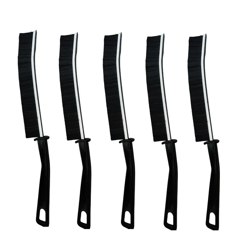 Unisex 5pcs/Set Plastic-Steel Multifunctional Crevice Brush - Flexible, Ultra-Durable Household Cleaning Tool with Stiff Bristles, Ergonomic Handles, Narrow Head for Girls, Women; Reach Corners Easy, Sink Gasket Scrub
