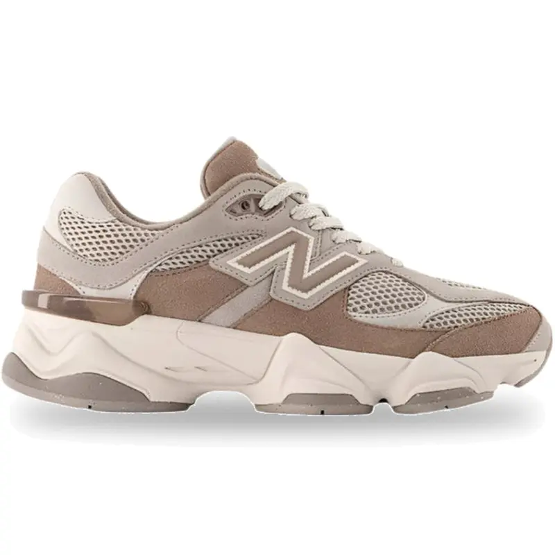 New Balance 9060 Mushroom Shipyard Arid Stone Big Kids Sneakers, Authentic, Athletic, Lace-up, Mesh Upper, Comfortable Everyday Footwear, Fashion Lifestyle Trainers, Casual Walking Shoes