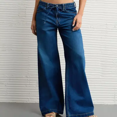 Extra High Waisted Mariner Wide Leg Jeans