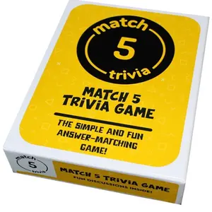 Match 5 Trivia Game - Easy and Fun Answer-Matching Game. Even People Who Don't Like Games Love This Game