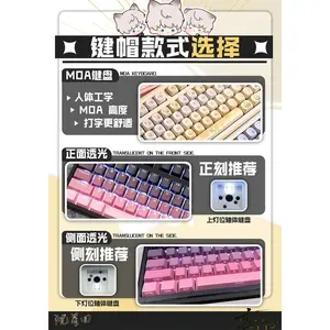 122 Keys Love and Deepspace Xavier Suitable Various Computer Keycap Gaming Keyboard Keycaps Game Mechanical Keyboard Keycap Gift