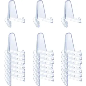 24 Packs Thickened 2.3 Inch Acrylic Card Stands Display Holder for Magnetic Cards Challenge Medals Coins Baseball Sports Trading Cards