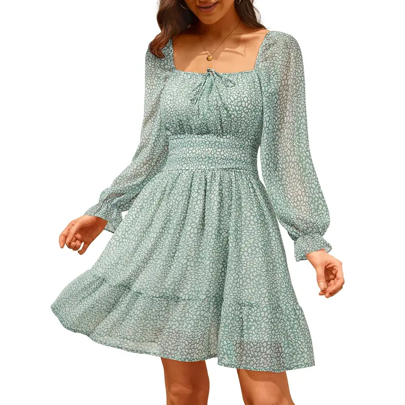 knee length dresses for ladies Casual Long Sleevess Lace Summer Short Summer Wedding Dress Online