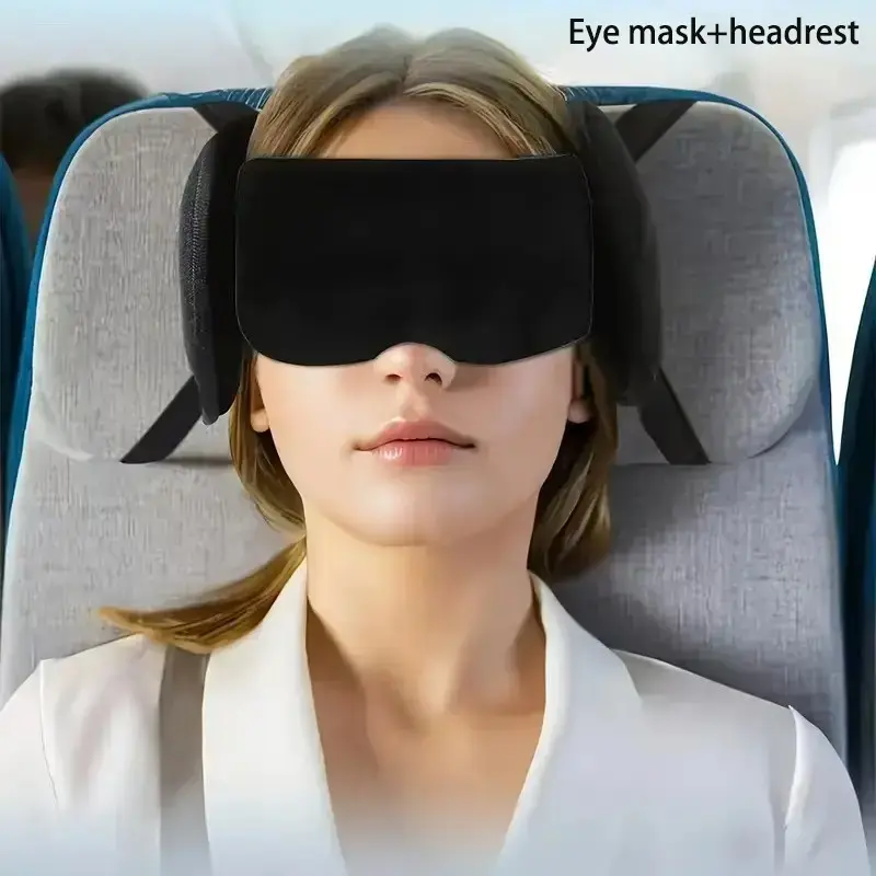 Multi-Functional Lightweight Travel Eye Mask Neck Pillow, Ideal for Airplanes and Cars, Immersive Sleep Eye Mask with Neck Support, Eye Cover, Eye Masks For Sleep, Eyemasks For Sleeping