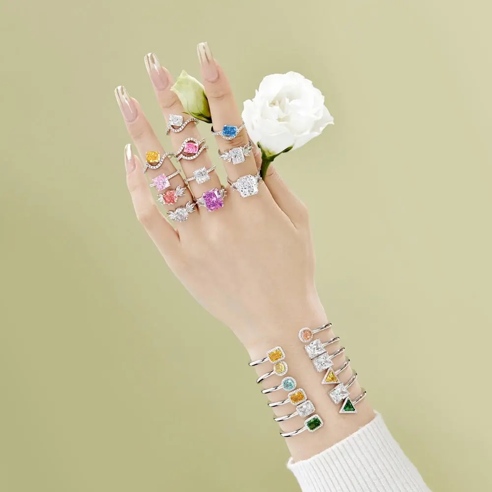 Bling Wedding Engagement Promise Ring
