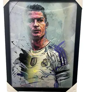 Cool 3d Graphic and anime Framed Posters - Ronaldo and Messi