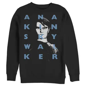 Men's Star Wars: The Clone Wars Anakin Skywalker Text Overlay Sweatshirt