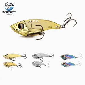 EchoBox Fish Head Bladebait 5 Pack Fishing Lure | Precision Vibrating Action for Walleye, Pike & Bass – Year-Round Freshwater Predator Magnet!