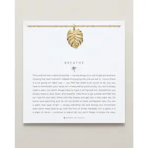 Breathe Pendant Necklace