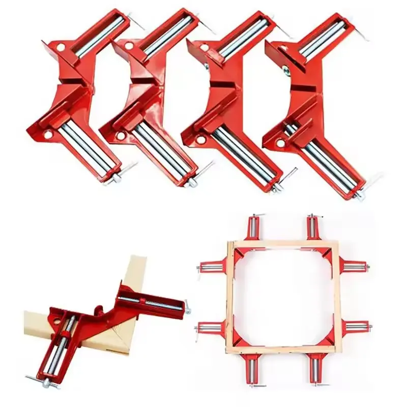Woodworking Right Angle Clamp Set, 90 Degree Clamps, Corner Clamp, Heavy Duty Clamp for Workpieces like Aquariums & Picture Frames, Durable DIY Woodworking Tool, Easy-To-Use Fixing Solution
