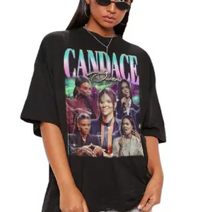 Candace Owens Vintage Tees, Retro 90s T-shirts, Saf 1 Tshirt Cotton Streetwear