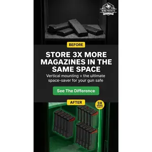 WALL RACK mount for 223/556 pmag gen2-3.