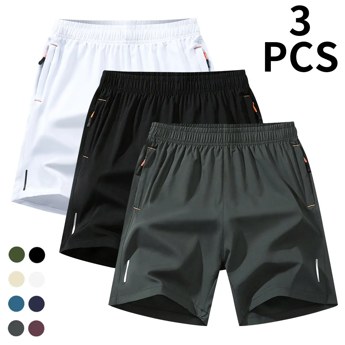 White + Black + Dark Grey 