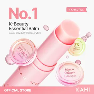 KAHI Wrinkle Bounce Multi Balm Stick - PDRN Collagen Wrinkle Stick & Hydrating Multi-Use Balm for Face Lips & Neck Anti-Aging Radiance Booster with Salmon Collagen Jeju Fermented Oil & PDRN Skin Repair Moisturizing Hydrate Nourishing