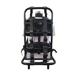 Heavy duty aluminum alloy backpack with portable foldable frame -60kg load-bearing capacity, adjustable waist belt and soft padded back panel, durable nylon material, suitable for camping, hiking, outdoor exploration, travel backpack, hikin