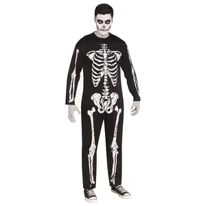 Skeleton Adult Jumpsuit Costume
