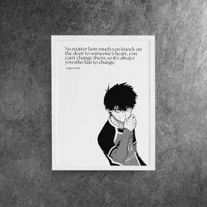 Blue Lock Poster, Isagi Yoichi Poster, Anime Wall Art, Blue Lock Art Print, Isagi Yoichi Art, Blue Lock Decor, Manga Panel, Blue Lock Art (No Frame)