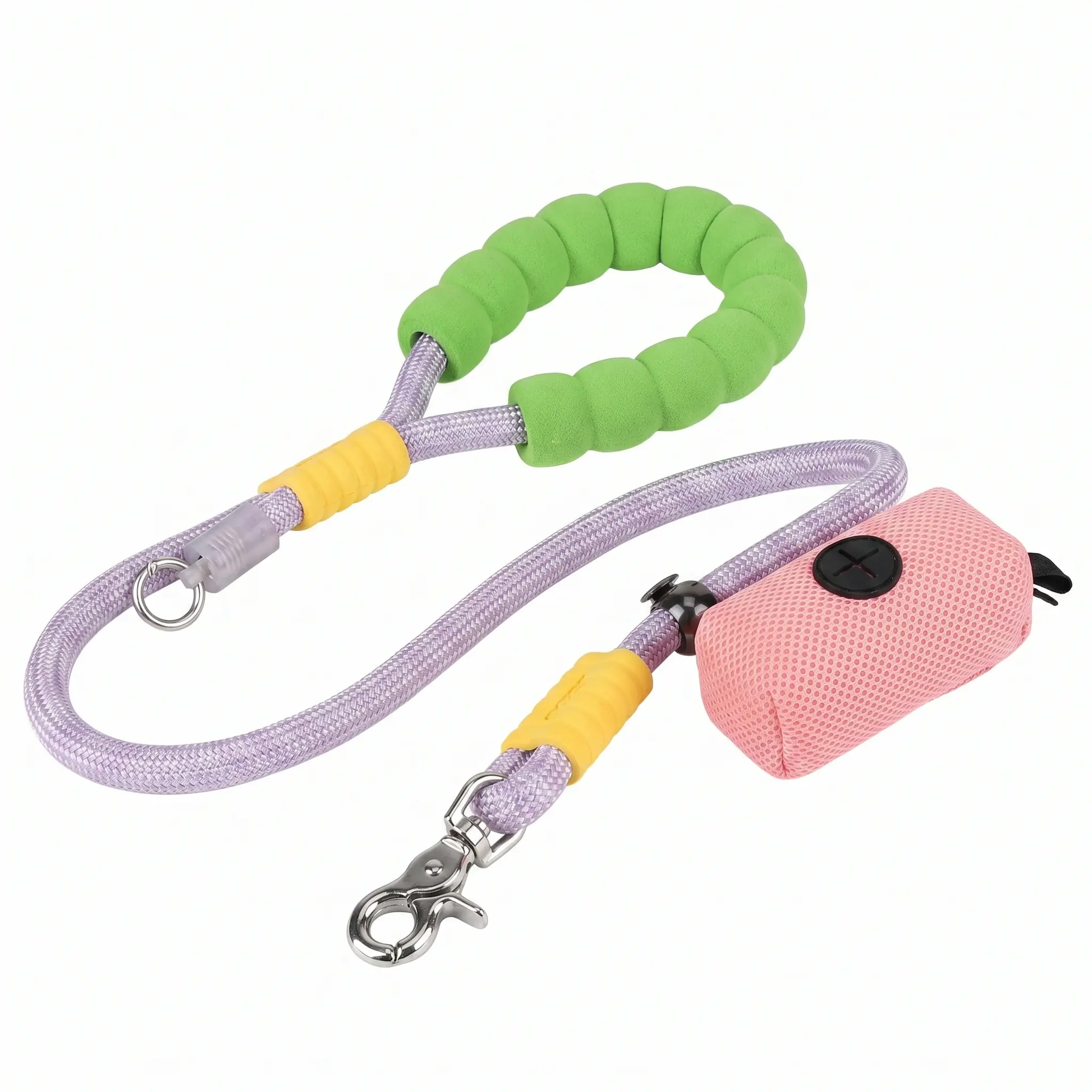 Explosion-Proof Dog Leash, Collar and Chain Set - 100cm Adjustable Stainless Steel Martingale Neck Loop, Safety Training Basic Leads for Small-Medium Dogs (Corgi) for Outdoor Activities, Walking Pet Supplies Accessory, Small To Medium