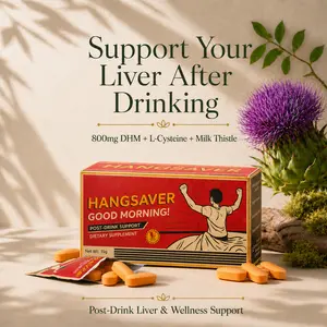 HangSaver Post-Drink Support, 7 Servings, 800mg DHM & Electrolytes, After-drink Recovery Support