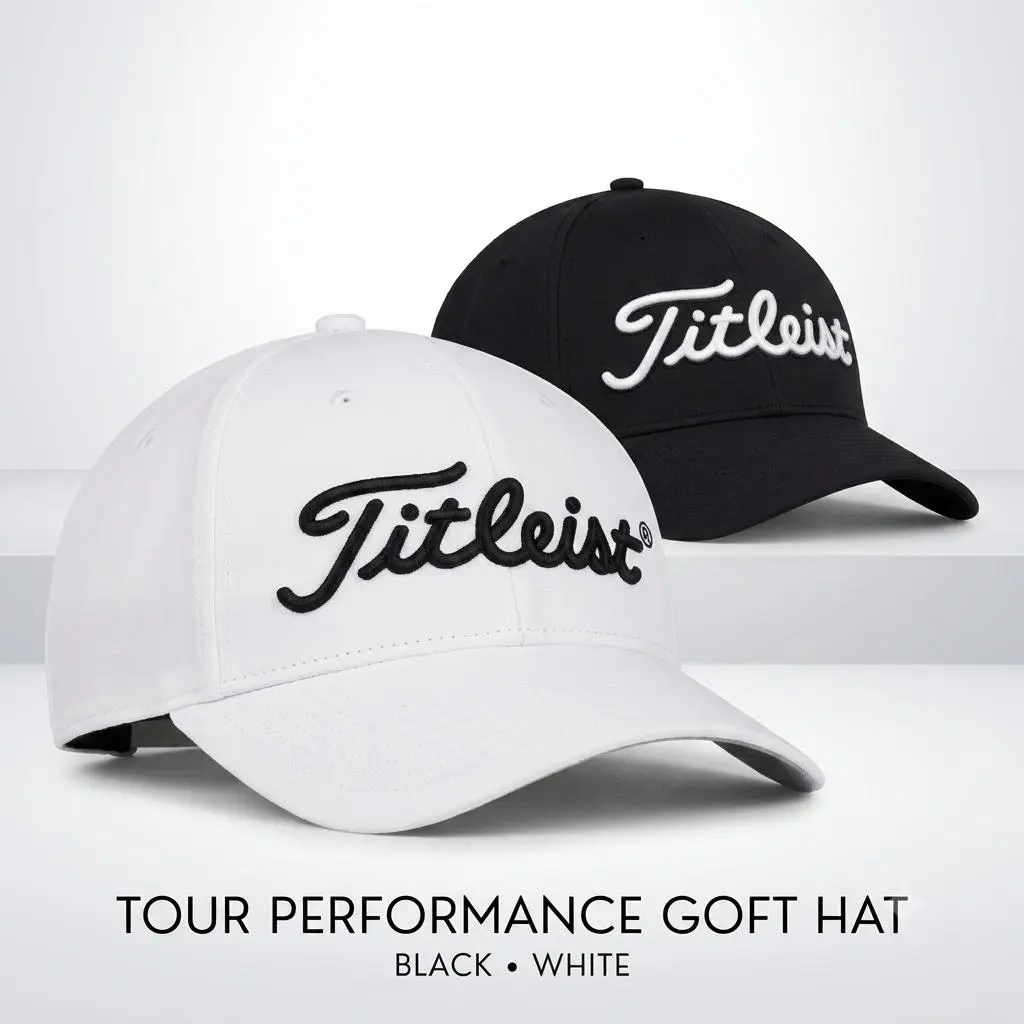 [Pack 2] Titleist Tour Performance Elite Pro Series Golf Caps - Ultimate Sun Protection, Max Comfort, On-Course Performance