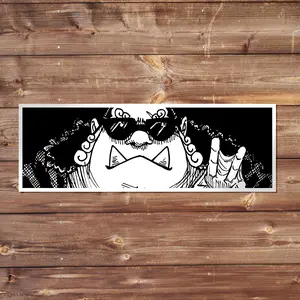 Jimbei Vinyl Sticker - Handmade JDM Slapper Sticker for Waterproof Window, Laptop, Kindle, and Water Bottle