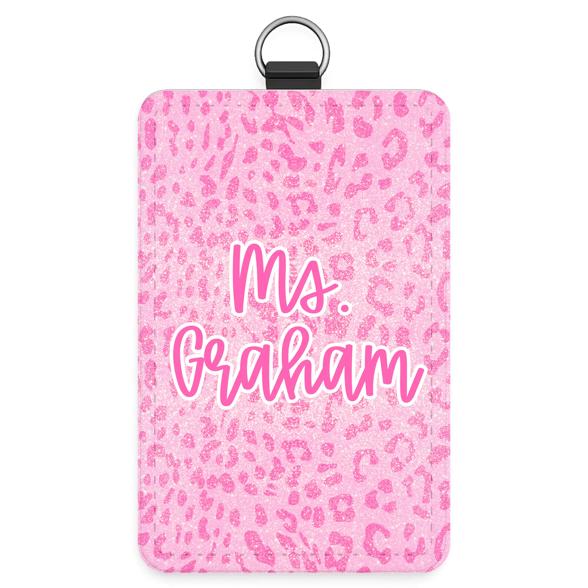 Pink Cheetah- ID Badge
