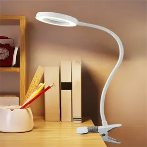 Adjustable Goose Neck Table Lamp, Adjustable Desk Light with 48 LED Beads, 19.69 Inch Extendable Arm, Three Color Temperature, USB Powered, 78.74 Inch Power Cord