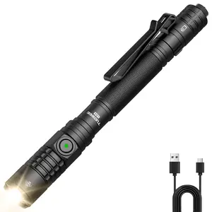 1200-lumen High-brightness Torch, EDC Tactical Penlight, Tactical Tail Switch, Multi-light Mode Design, Suitable For Everyday Lighting, Outdoor Activities, Camping And Work Lighting